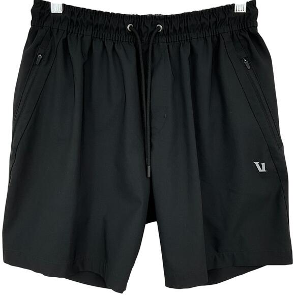 Vuori Other - Vuori Train Tech Shorts Mens Small Black 8" Inseam Zip Pockets Athletic V3013